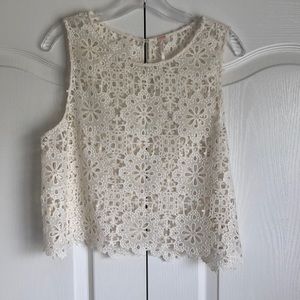 Free people lace crop top